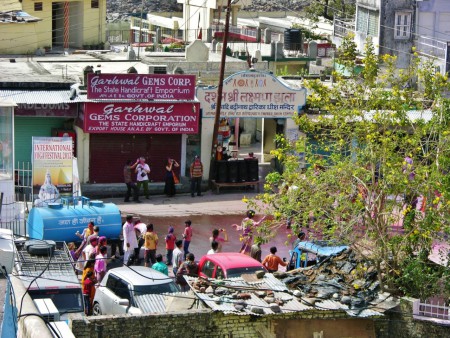 Holi, the festival of colours - colourful streets